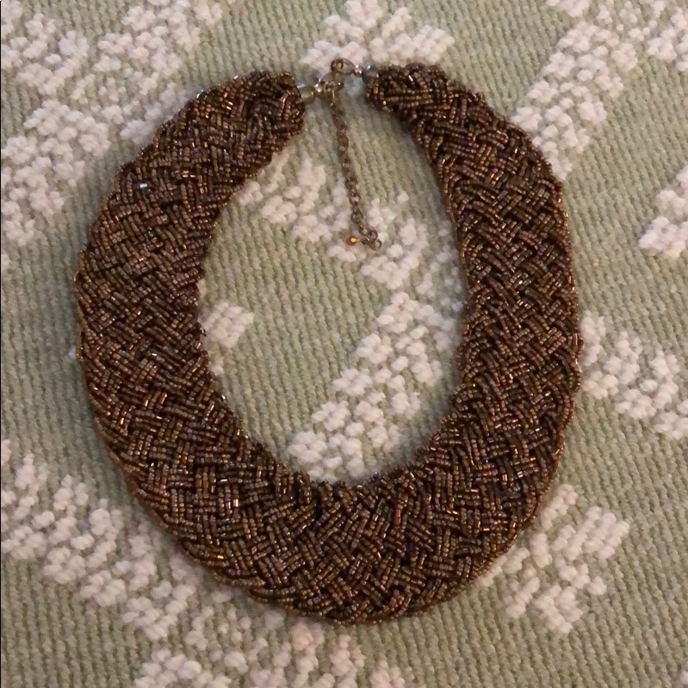Fun braided collar necklace Kate middleton